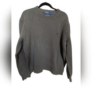 Polo Ralph Lauren crew neck gray olive green sz XL